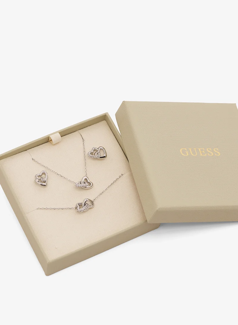 GUESS  Beloved Heart Links Set for Women | Best Price UAE